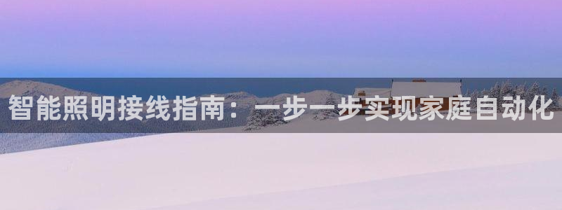 云顶国际平台网址多少：智能照明接线指南：